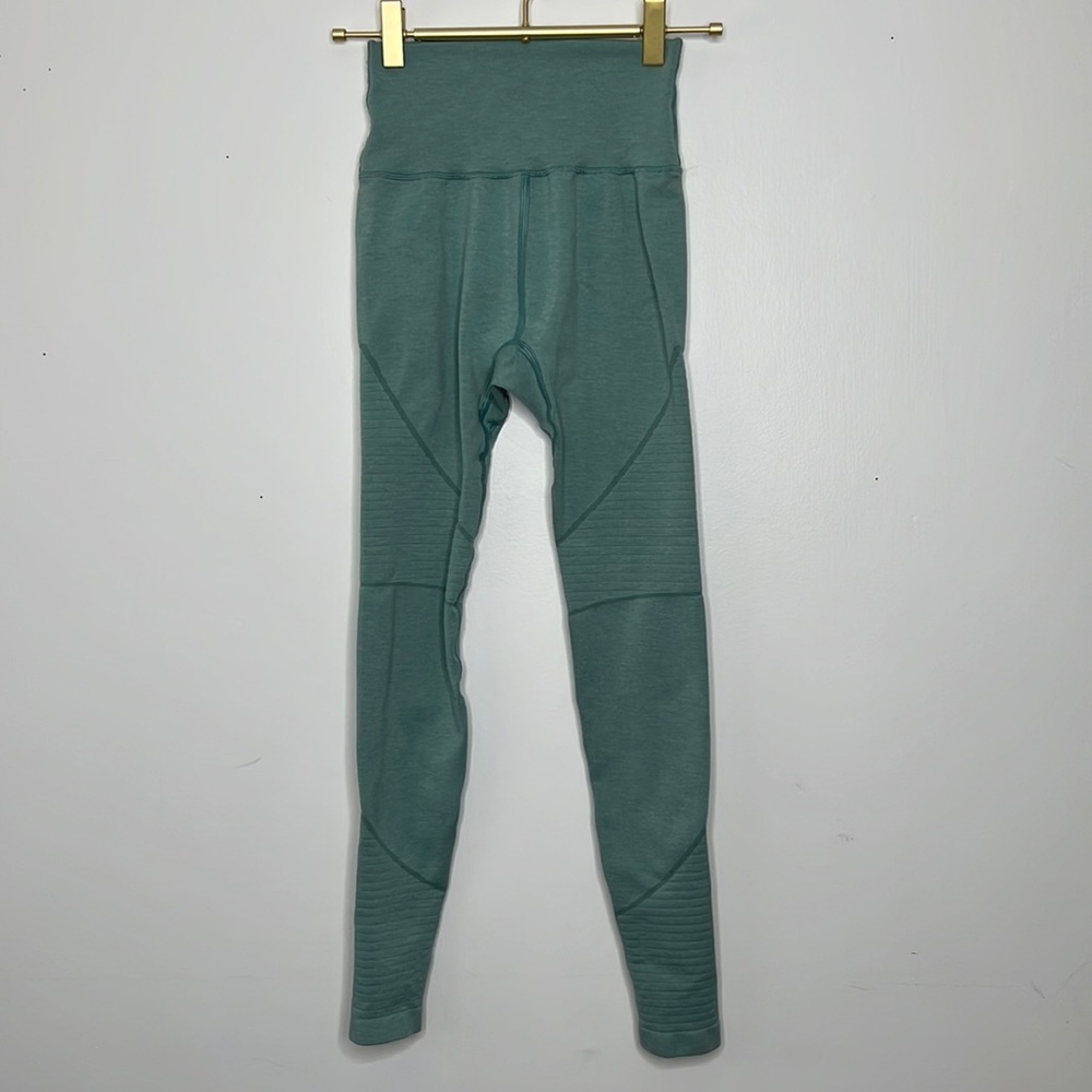 Alphalete Size Small OG Revival Leggings Jade Green